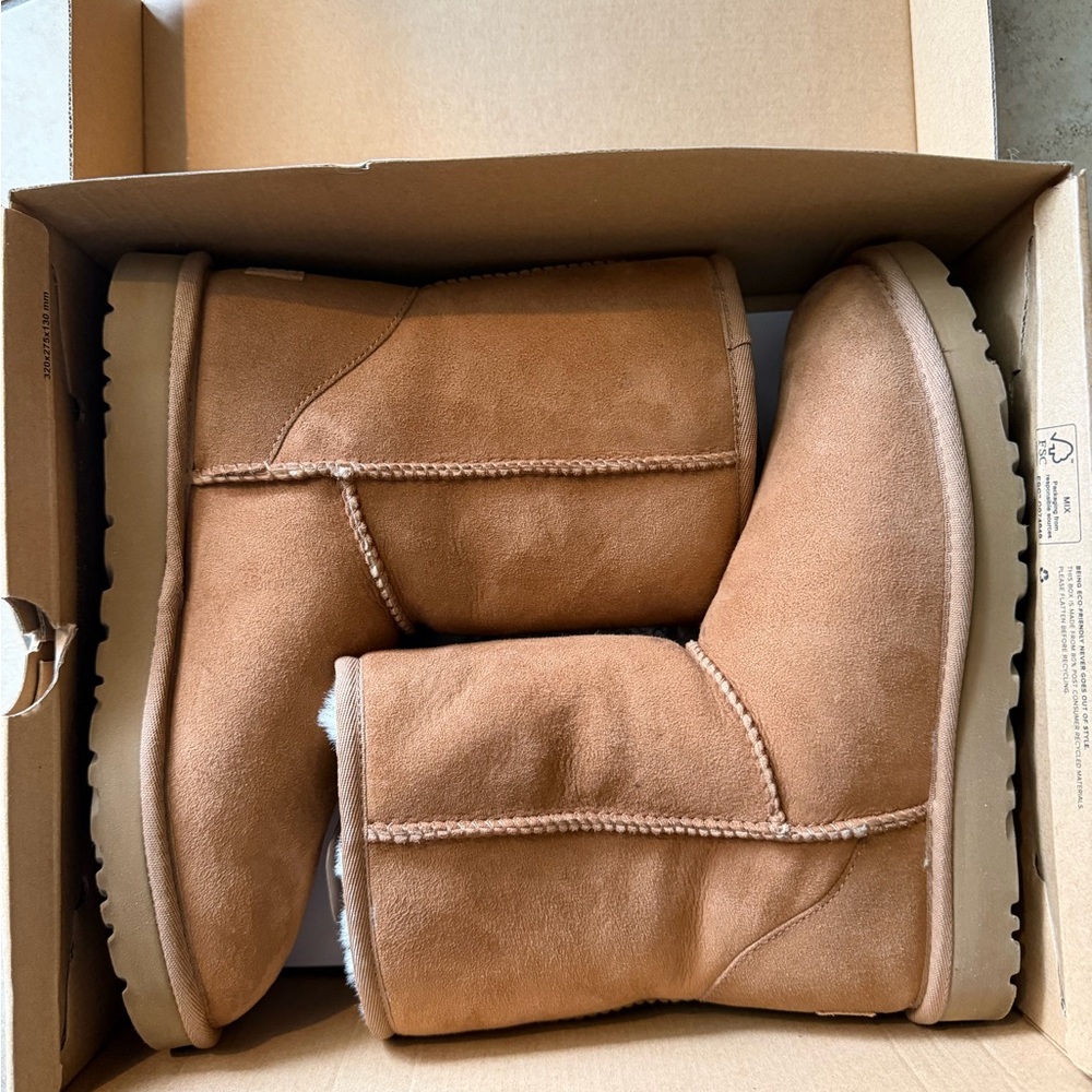 UGG Chestnut Short Shearling Boots